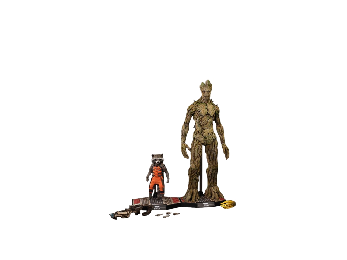 Figura Hot Toys MMS254 - Marvel Comics - Guardians Of The Galaxy - Rocket And Groot