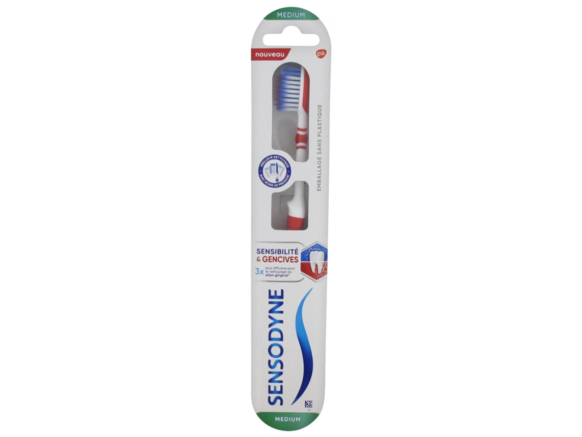 Cepillo de Dientes Sensibilidad Y Encías Medio Color: Rojo SENSODYNE