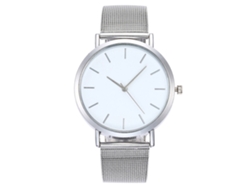 Reloj De Pulsera Unisex De Aleación De Aluminio, Analógico, De Cuarzo Y Diseño Moderno Con Esfera Redonda.