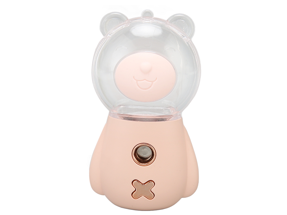 Spray Facial Rosa De 300 Ml Con Depósito Visible Y Difusor Usb De Nano Bruma Para Una Hidratación Profunda De La Piel.
