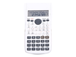 Mali calculadora Científica 12 Dígitos 240 Funções com Tela Grande e Capa Deslizante Branca