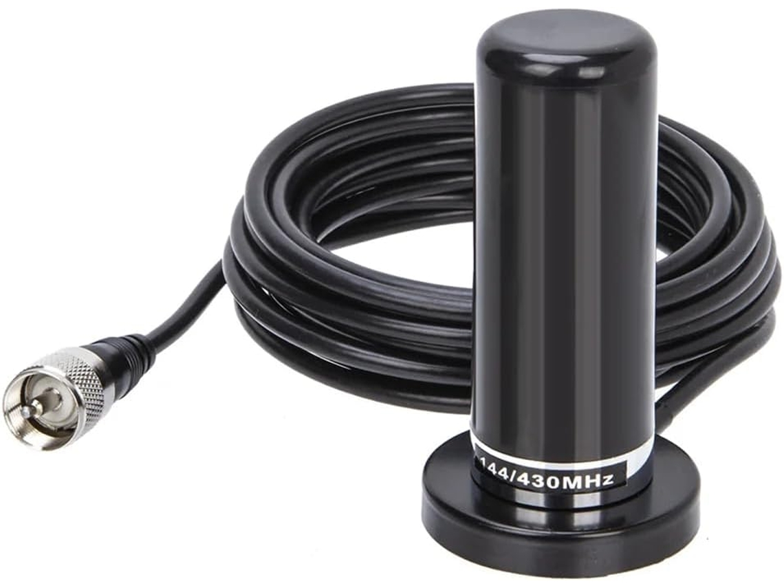 Antena Pl259 Para Radio De Coche N2rs Mini Uv De Doble Sección Con Cable Coaxial Rg58 De 5 Metros.