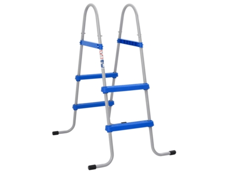 Escalera Para Piscina VIDAXL Azul Acero