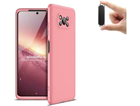 Carcasa y Soporte Xiaomi Poco X3 Pro Slim armor 360º Rosa