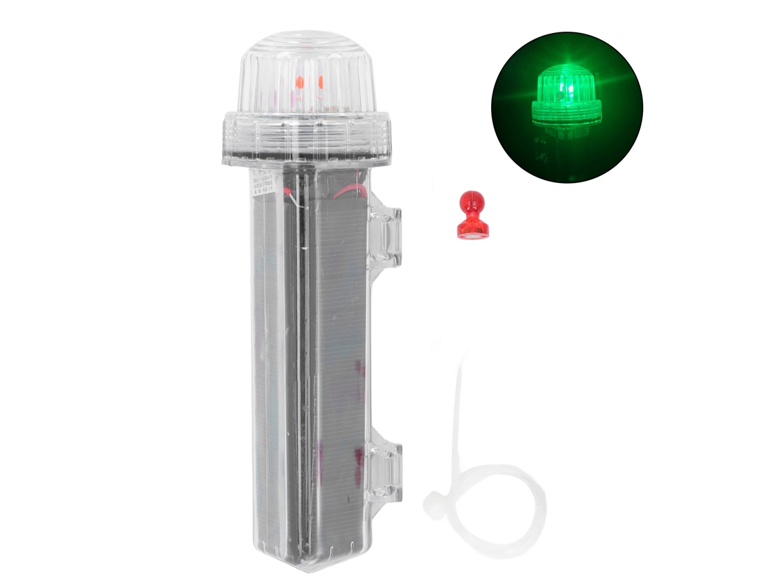 Ycy-luz De Advertencia Solar Con Interruptor Magnético Impermeable Para Construcción Barco Pesca Verde Destello