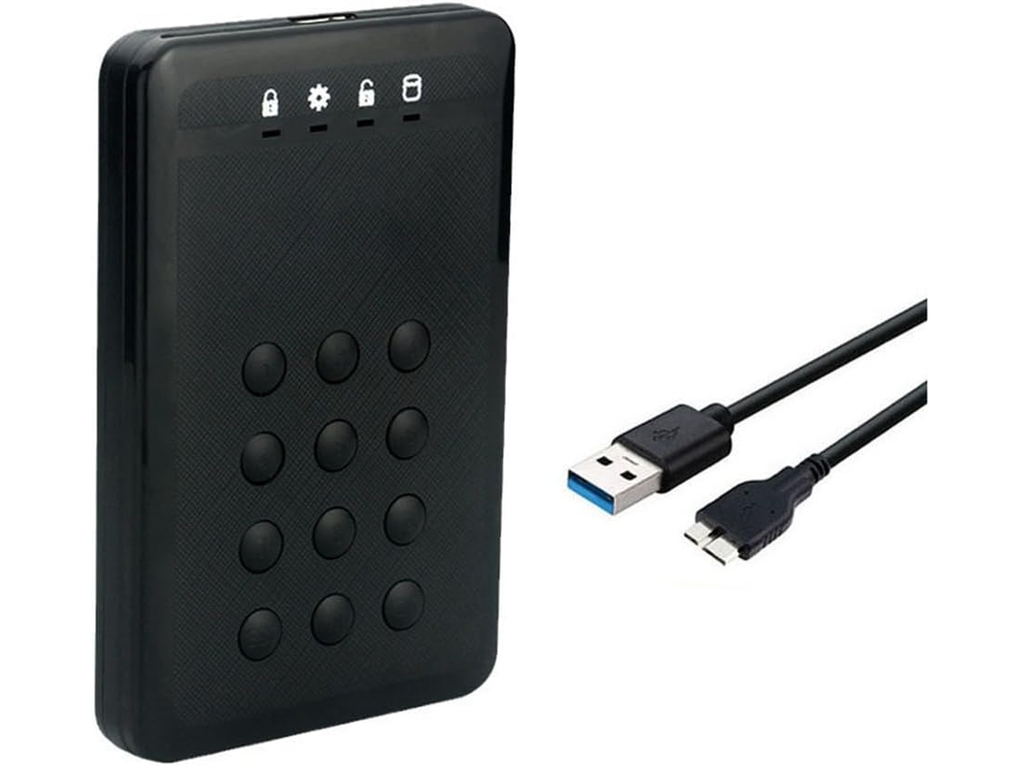 Ssd Sata Usb 3.0 De 2,5 Pulgadas Con Cifrado Y Conexión A 5 Gbps