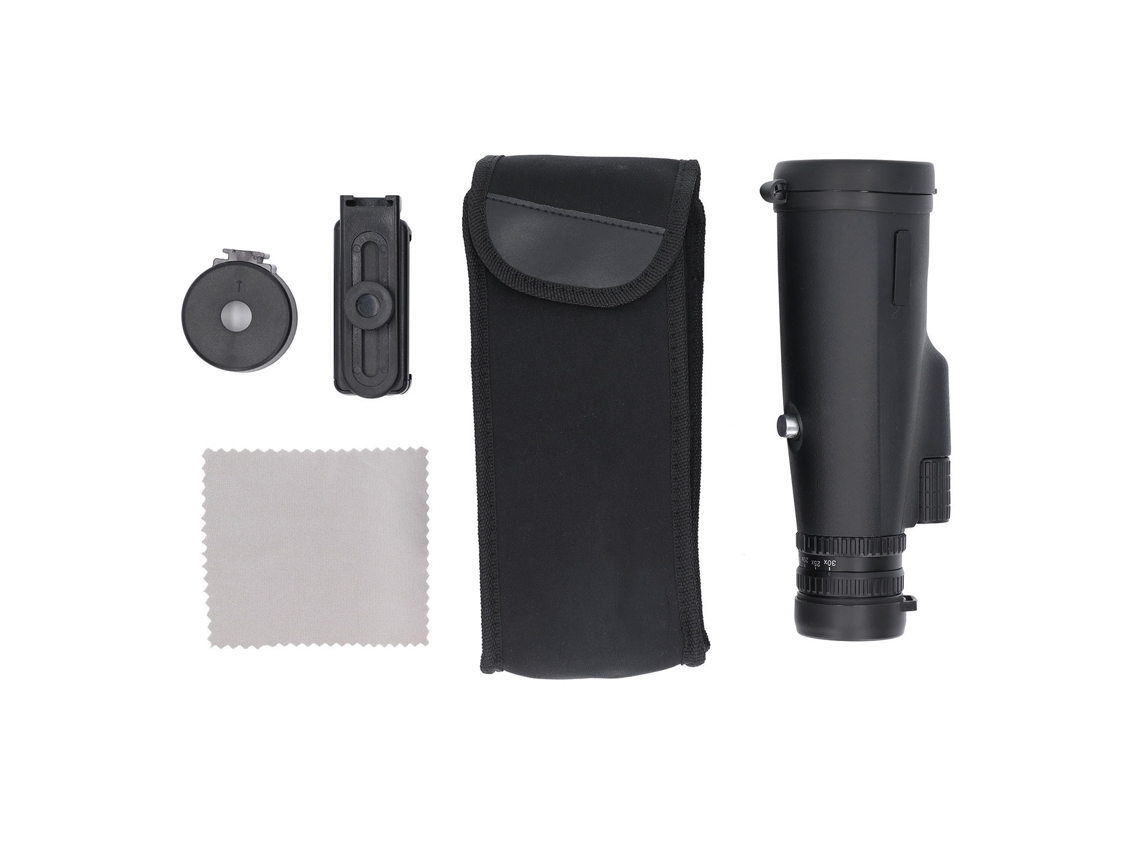 Telescopio Monocular Portátil De Alta Potencia 10‑30x Con Lente 50mm Y Soporte Para Teléfono Móvil Para Camping Y Viajes