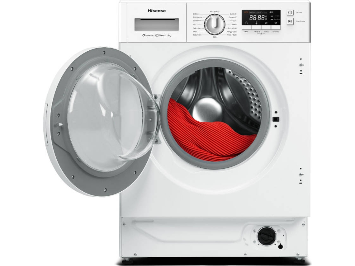 Lavadora Integrable HISENSE WF3M841BWIES (8 kg - 1400 rpm - Blanco)