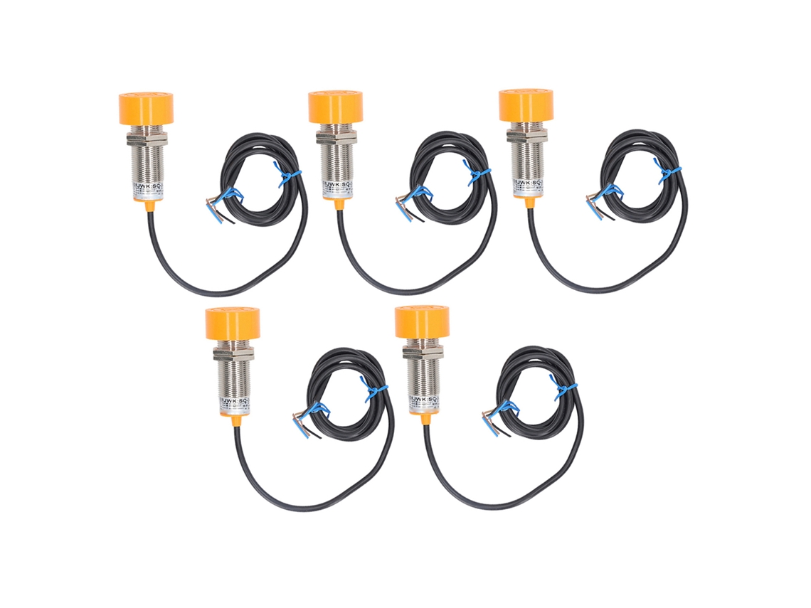 Veloriskku-5pcs Sensor De Proximidad No Pnp Abierto Normal No Embebido 6-36vdc Ip65