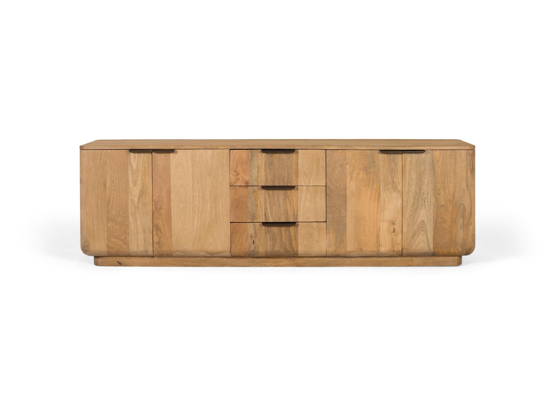 Aparador de madera de mango natural con esquinas redondeadas Giner Y Colomer