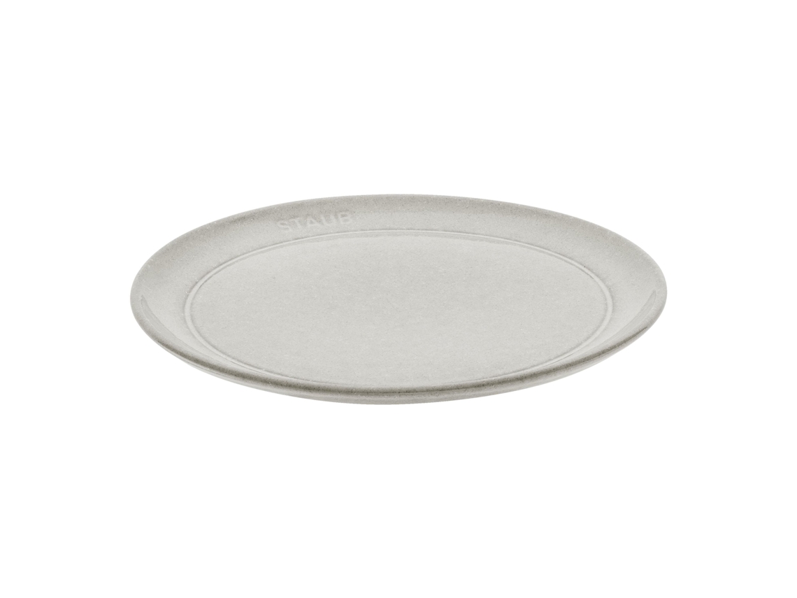 Dining Line Plato plano 20 cm, Cerámica, Blanco trufa STAUB