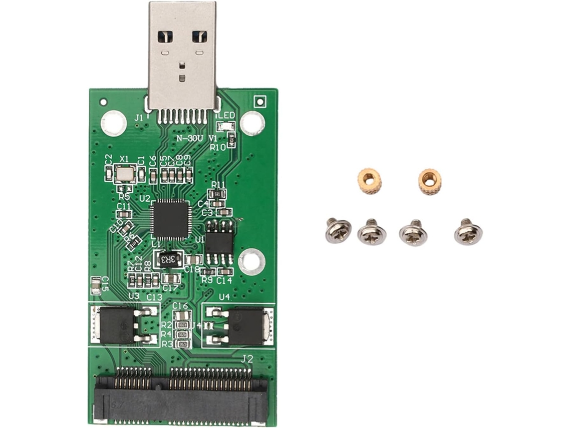 Adaptador Exclusivo Msata A Usb Compatible Con Unidades De 5 Cm De Longitud Con Protecciones.