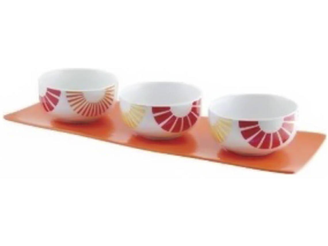 Bandeja SALT & PEPPER Citrus (Porcelana - 4 und)