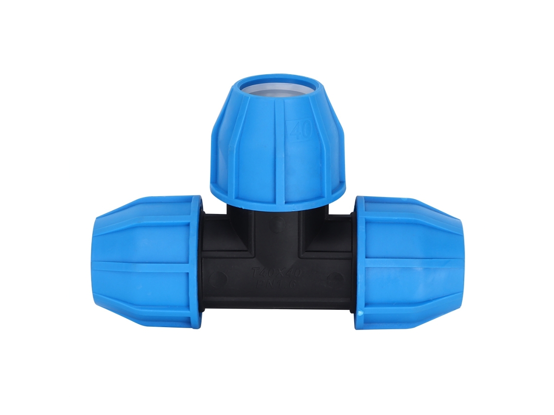 Conector En T De 40 Mm Para Tuberías De Agua. Conector De Plástico Pe Resistente A La Presión.