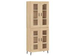 Maison Exclusive - Aparador Alto Madera Contrachapada Color Roble 69,5x34x180 Cm
