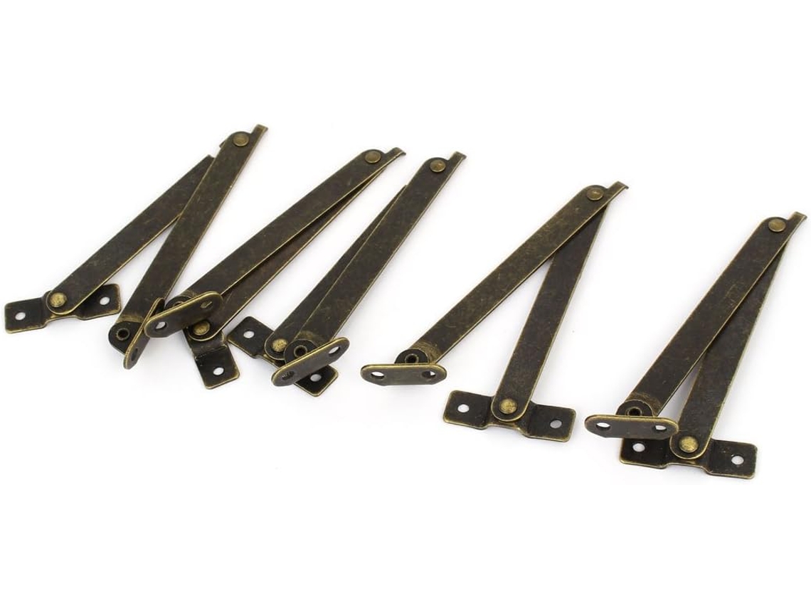 5 Piezas De Bisagra De Tapa Giratoria Plegable Para Caja De Armario 193x11mm De