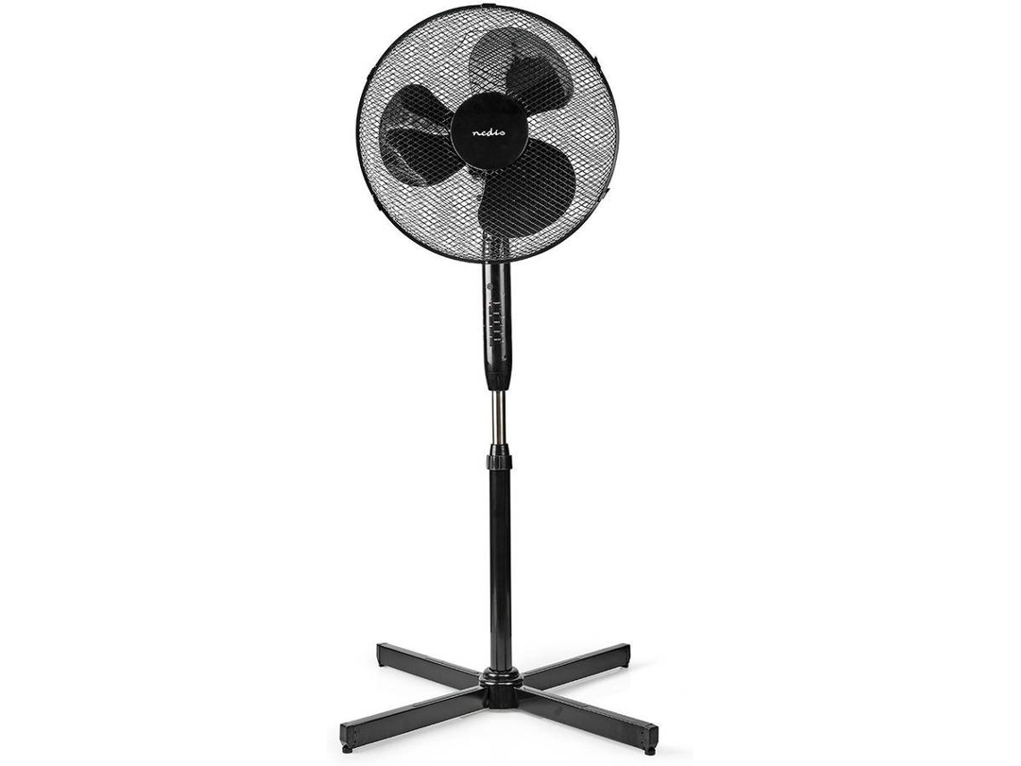 Ventilador de Pie NEDIS FNST15CBK40 (40 W - Diámetro 40 cm)