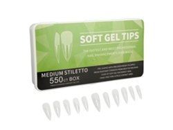 Unhas postiças Rebe-Long transparentes, ultrafinas, semi-foscas e sem esmalte, com estampa de gotas d'água, perfeitas para casamentos, encontros românticos e festas.
