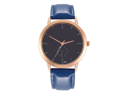 Reloj De Pulsera Analógico Para Mujer Con Correa De Pu Azul Marino - Movimiento De Cuarzo