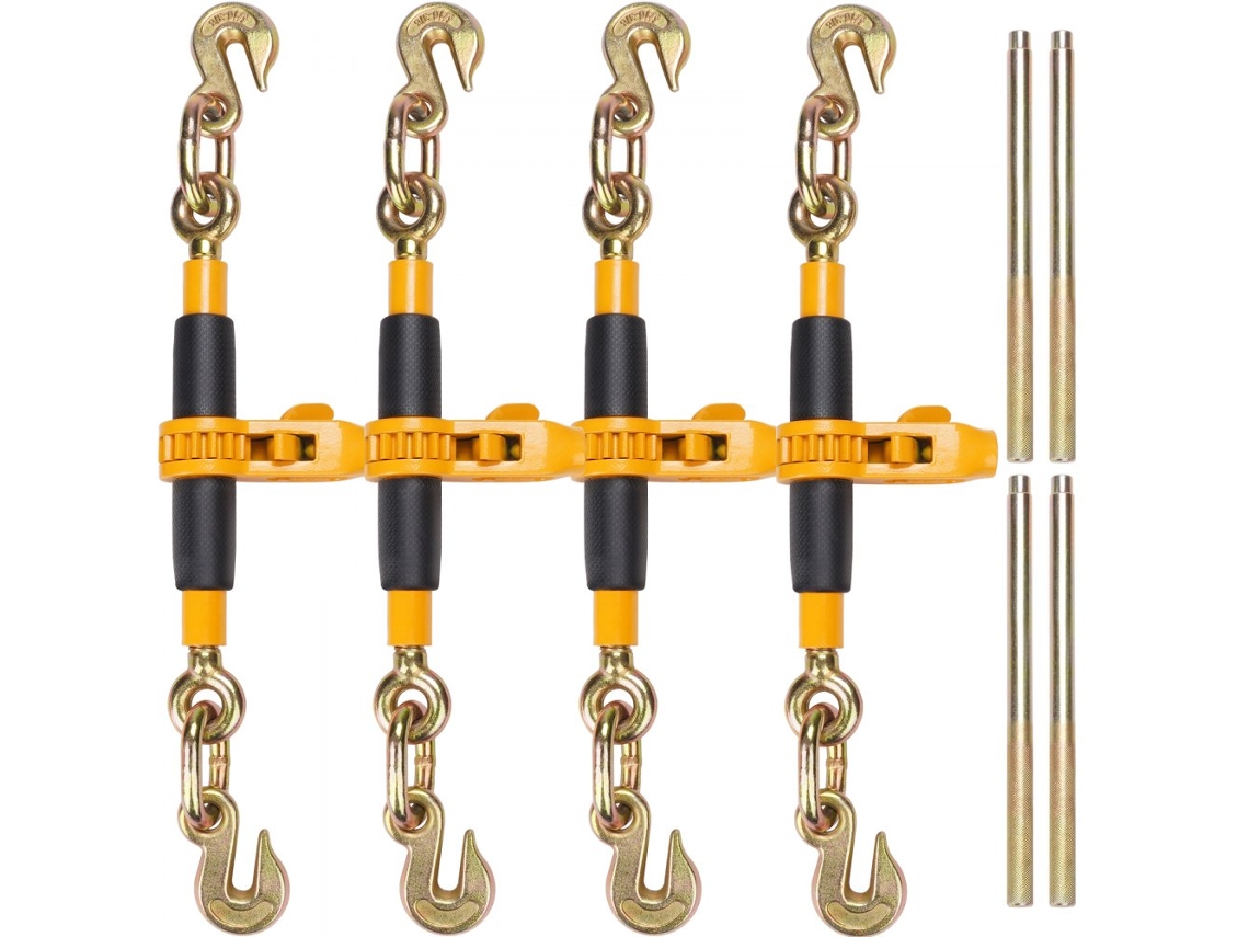 Juego de tensores de cadena G80 de 0,8 0,9 cm 3220 kg con ganchos y diseño antideslizante Tekmaquinas