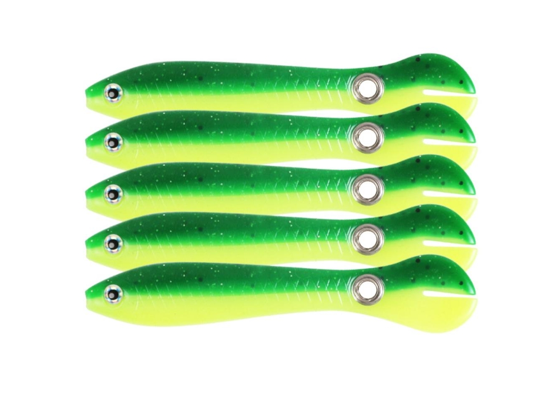 5 Piezas 10cm 6g Señuelos De Pesca Suaves Bait Biónico Loche Paddle Tail Swimbaits Para Bass Trout