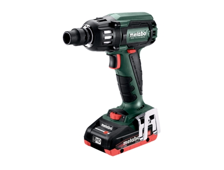 METABO SSW 18 LTX 400 BL Atornilladores de impacto de batería/18V 2x LiHD; Cargador ASC 55; METABOX 145