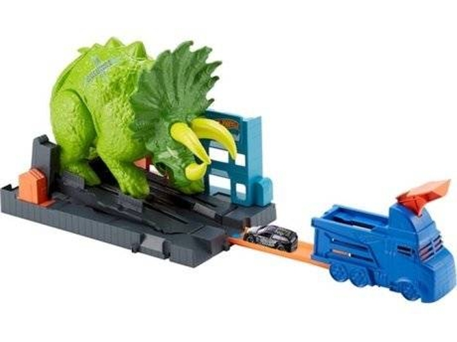 Pistas de Coches HOT WHEELS Smashin' Triceratops (Multicolor - 37x26cm)