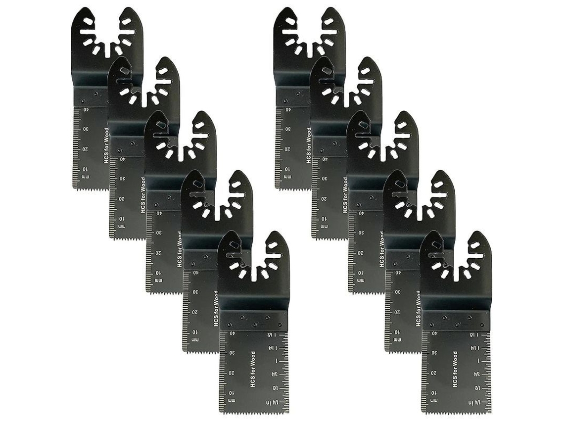 10 Láminas De Sierra Oscilante De Metal, Compatibles Con Herramientas Eléctricas, Para Madera Y Metal Blando, 93*34*34mm