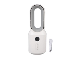 Ventilador sin aspas con luz nocturna, recargable, 3 velocidades.