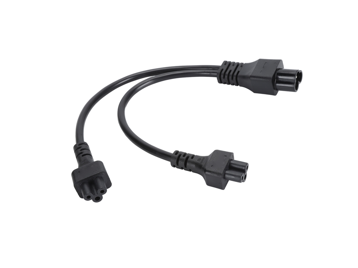 Cable De Alimentación Iec320 C6 Macho A Doble C5 Hembra, Divisor En Y De 30 Cm, 2,5 A 250 V