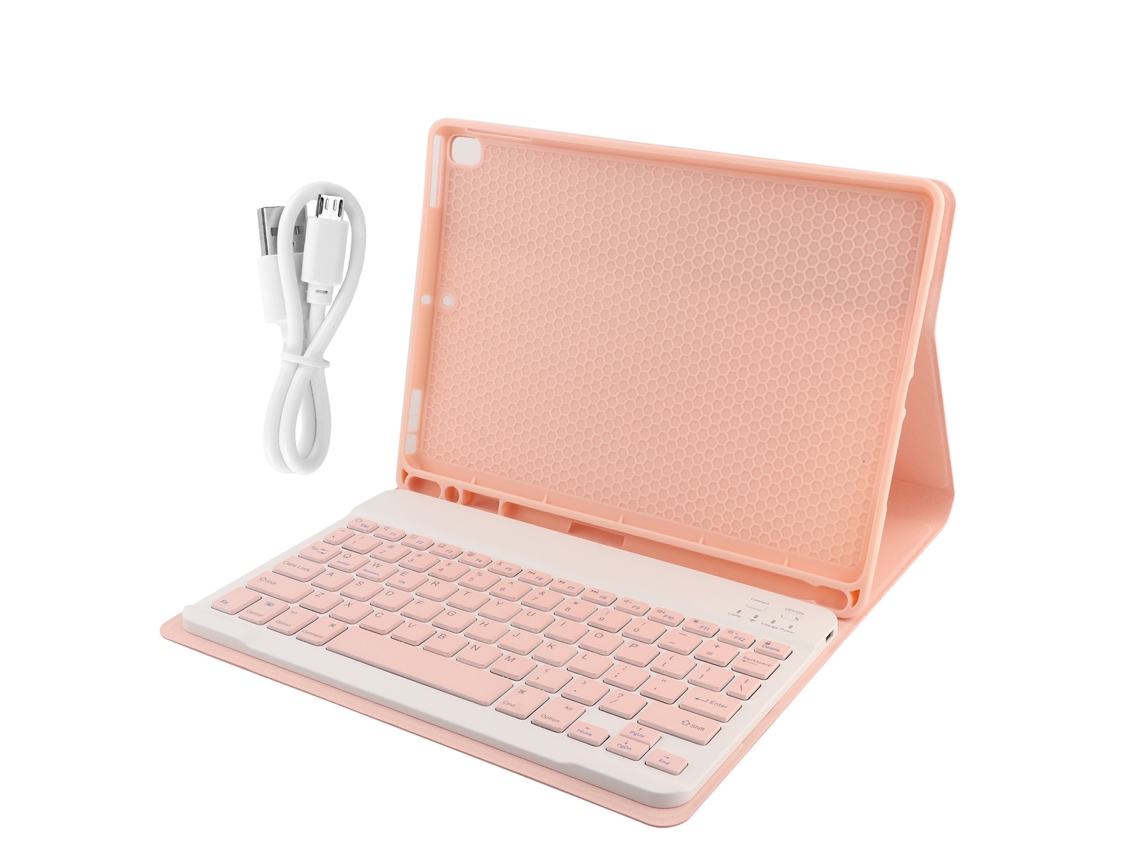 Funda con teclado inteligente (Bluetooth, ranura para lápiz)