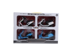 Mali 4pcs Modelo de Motocicleta de Liga 1:32 Simulação Brinquedo Presente para Crianças