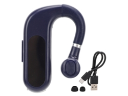 Auriculares Bluetooth Mono V13 Azules Con Pantalla Digital Y Rotación De 270°, Sonido Nítido Y Cómodos.