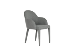 Silla Metal Poliester Gris 59x63x86cm