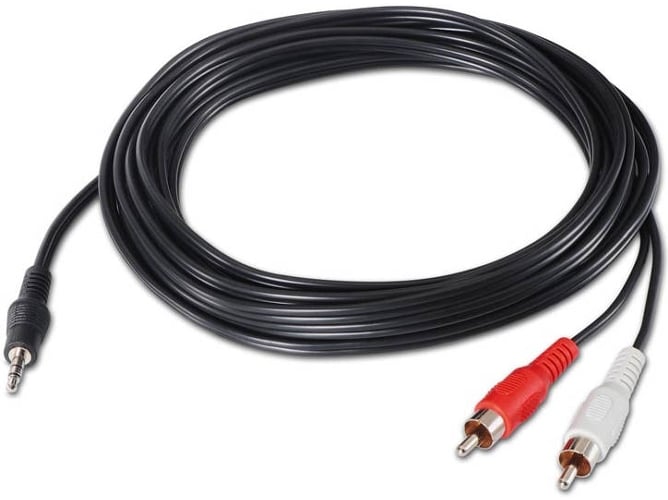 Cable de Audio NANOCable de Audio(Jack 3.5mm - RCA - 5 m - Negro)