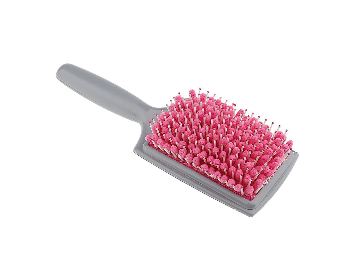 Cepillo de secado rápido, peine y toalla de microfibra absorbente para cabello húmedo y seco, color rosa. Rosewell