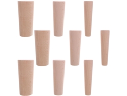 Juego de 9 tapones cónicos de madera