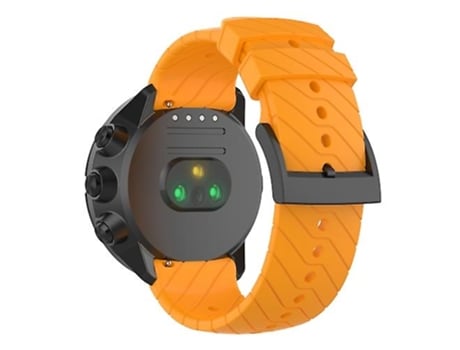 Correa De Reloj Inteligente Para Suunto 9, Correa De Reloj De Silicona Ámbar Amarilla Relámpago VENISYMLIS