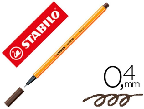 Marcador Stabilo Ponta de Fibra Point 88 Sombra 0.4 mm