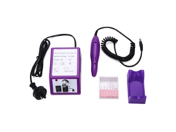Rebe-máquina Eléctrica De Uñas Taladro Lijadora Kit Manicura Pedicura Profesional Morado