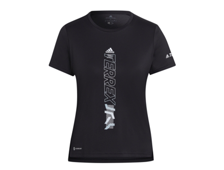 Camiseta de Mujer ADIDAS Multicolor Negro (M)