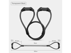 Candado antirrobo para bicicleta MDUG, con cable de acero y combinación doble de 5 dígitos, accesorio para bicicleta