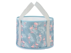Cubo de agua para viajes, uso doméstico y camping, azul (20x15x4cm) Kofihety