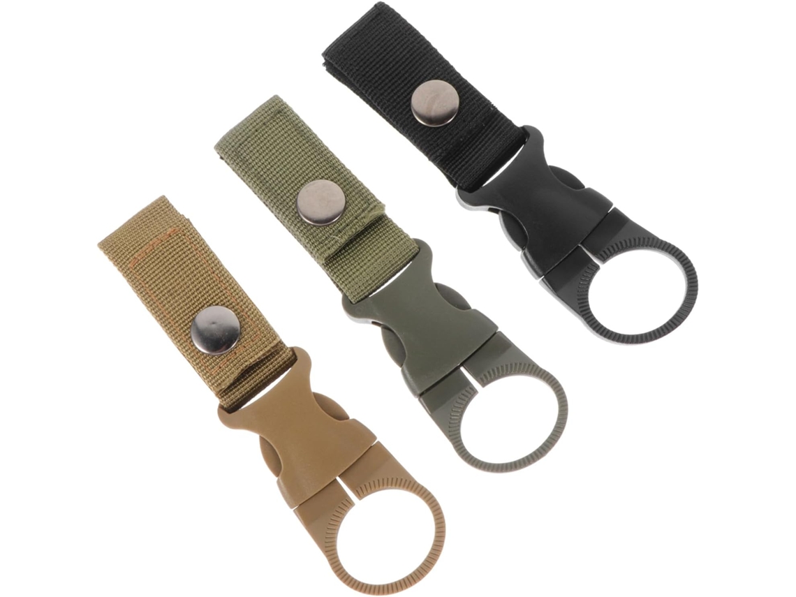 Juego de 3 ganchos multiusos para cinturón, camping/senderismo Slowmoose