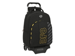 Mochila Escolar con Ruedas BLACKFIT8 Zone (Negro - Poliéster 600D)