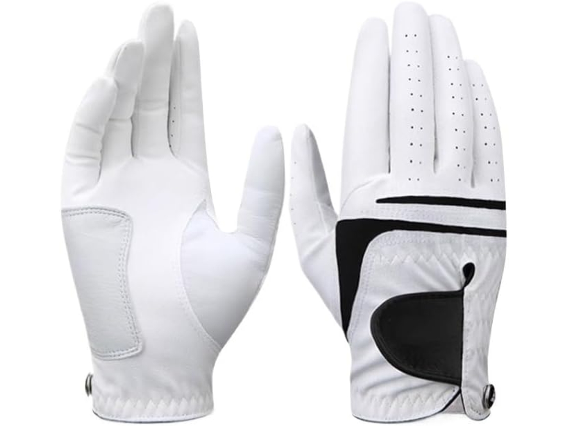 Guantes De Golf Cuero Para Hombre, Transpirables Y Antideslizantes, Entrenamiento Swing (mano Izquierda, 23)