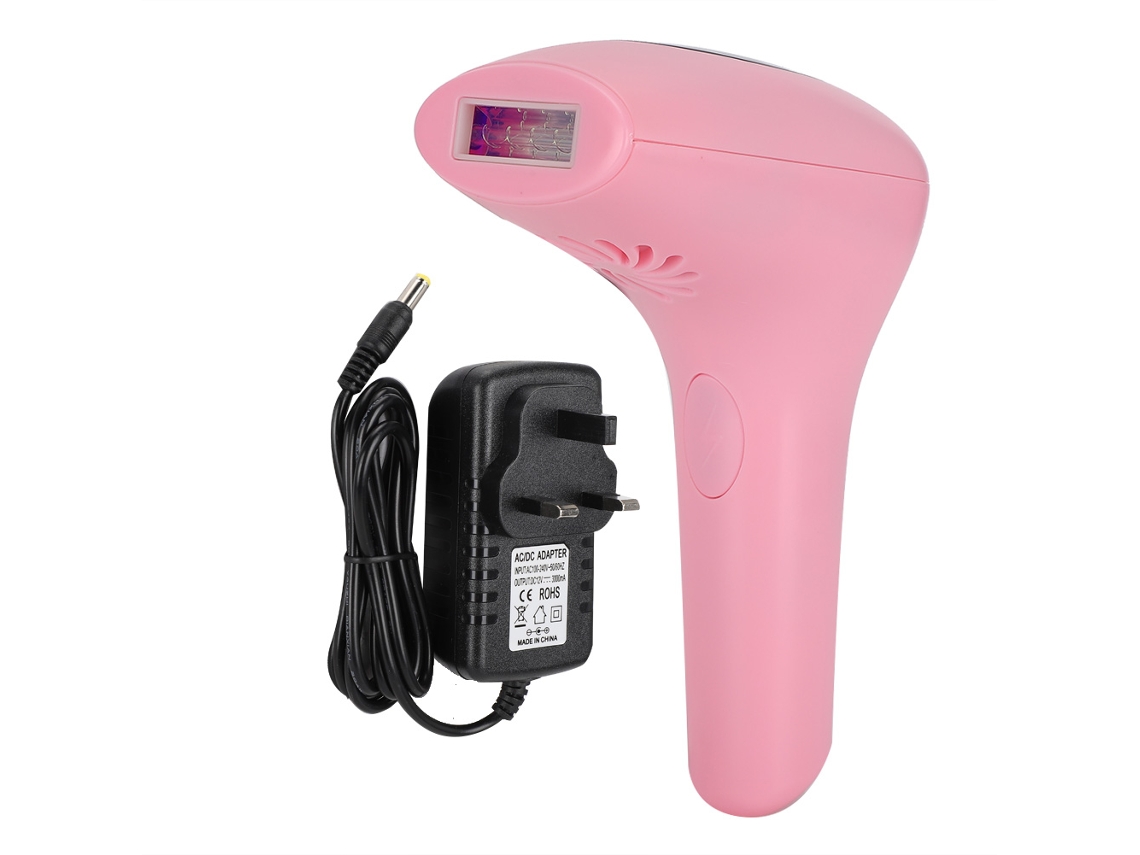 Máquina De Depilación Ipl Epilador Eléctrico Para Piernas Y Axilas Rosa (100‑240v) Prise Uk