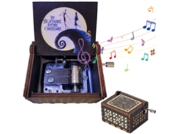 Caja De Música De Madera Con Manivela, Elementos Decorativos De Halloween Para El Hogar, Regalo De Navidad, Regalo De Cumpleaños.