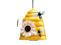 Nido De Pájaro Colgante De Hierro Para Jardín, Casita Para Pájaros Pequeña Con Diseño Elegante.