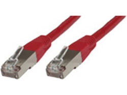 Cable de Red MICROCONNECT (RJ45 - 25 cm - Rojo)